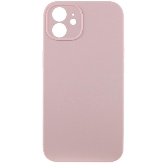 Чохол Silk Full Camera Protective (AA) NO LOGO для Apple iPhone 12 (6.1") Рожевий / Chalk Pink