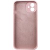 Чохол Silk Full Camera Protective (AA) NO LOGO для Apple iPhone 12 (6.1") Рожевий / Chalk Pink