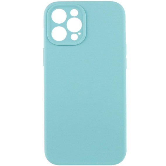 Чохол Silk Full Camera Protective (AA) NO LOGO для Apple iPhone 12 Pro (6.1") Бірюзовий / Marine Green