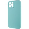 Чохол Silk Full Camera Protective (AA) NO LOGO для Apple iPhone 12 Pro (6.1") Бірюзовий / Marine Green