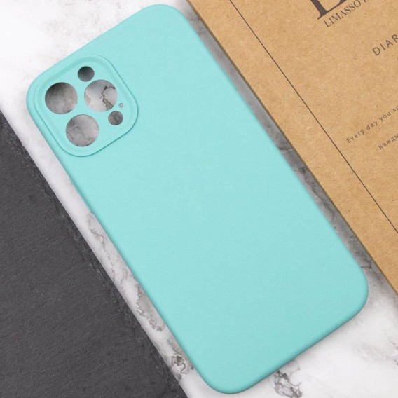 Чохол Silk Full Camera Protective (AA) NO LOGO для Apple iPhone 12 Pro (6.1") Бірюзовий / Marine Green Чохол Silk Full Camera Protective (AA) NO LOGO для Apple iPhone 12 Pro (6.1") Бірюзовий / Marine Green