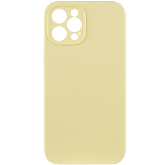 Чохол Silk Full Camera Protective (AA) NO LOGO для Apple iPhone 12 Pro (6.1") Жовтий / Mellow Yellow