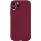 Чохол Silk Full Camera Protective (AA) NO LOGO для Apple iPhone 12 Pro Max (6.7") Бордовий / Plum