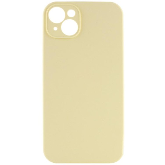 Чохол Silk Full Camera Protective (AA) NO LOGO для Apple iPhone 13 (6.1") Жовтий / Mellow Yellow