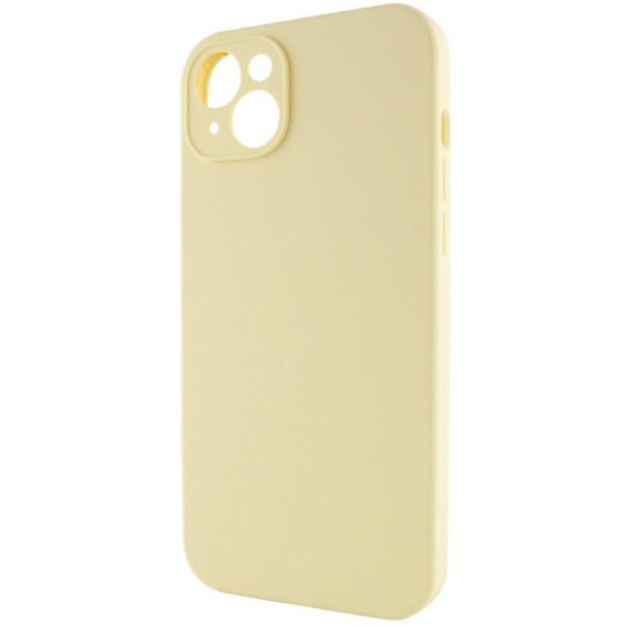 Чохол Silk Full Camera Protective (AA) NO LOGO для Apple iPhone 13 (6.1") Жовтий / Mellow Yellow