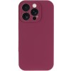 Чохол Silk Full Camera Protective (AA) NO LOGO для Apple iPhone 13 Pro (6.1") Бордовий / Plum
