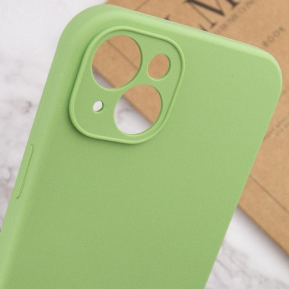 Чохол Silk Full Camera Protective (AA) NO LOGO для Apple iPhone 14 (6.1") М'ятний / Mint