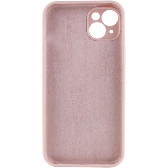 Чехол Silk Full Camera Protective (AA) NO LOGO для Apple iPhone 14 (6.1") Розовый / Pink Sand