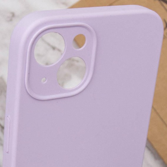 Чохол Silk Full Camera Protective (AA) NO LOGO для Apple iPhone 14 (6.1") Бузковий / Lilac