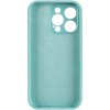 Чохол Silk Full Camera Protective (AA) NO LOGO для Apple iPhone 14 Pro (6.1") Бірюзовий / Marine Green