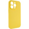 Чехол Silk Full Camera Protective (AA) NO LOGO для Apple iPhone 14 Pro (6.1") Желтый / Yellow