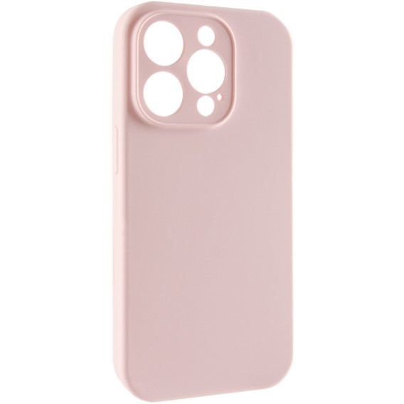 Чохол Silk Full Camera Protective (AA) NO LOGO для Apple iPhone 14 Pro (6.1") Рожевий / Chalk Pink