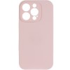 Чохол Silk Full Camera Protective (AA) NO LOGO для Apple iPhone 14 Pro (6.1") Рожевий / Chalk Pink