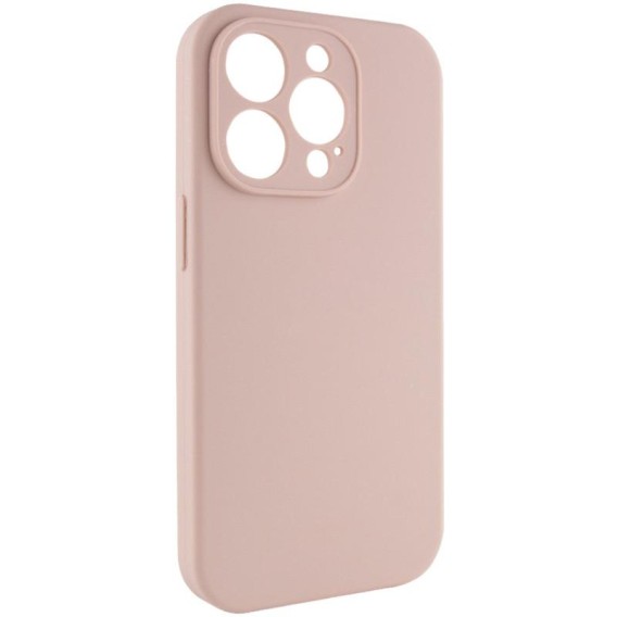 Чохол Silk Full Camera Protective (AA) NO LOGO для Apple iPhone 14 Pro Max (6.7") Рожевий / Pink Sand