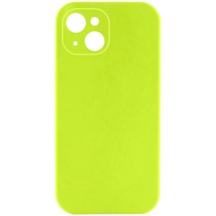 Чохол Silk Full Camera Protective (AA) NO LOGO для Apple iPhone 15 (6.1") Кислотно-зелений / Acid Green