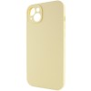 Чохол Silk Full Camera Protective (AA) NO LOGO для Apple iPhone 15 (6.1") Жовтий / Mellow Yellow