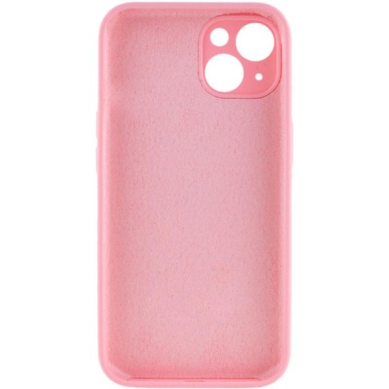 Чохол Silk Full Camera Protective (AA) NO LOGO для Apple iPhone 15 (6.1") Рожевий / Light pink