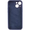 Чохол Silk Full Camera Protective (AA) NO LOGO для Apple iPhone 15 (6.1") Темно-синій / Midnight blue