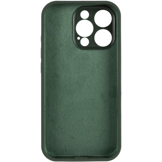 Чехол Silk Full Camera Protective (AA) NO LOGO для Apple iPhone 15 Pro (6.1") Зеленый / Cyprus Green