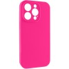 Чохол Silk Full Camera Protective (AA) NO LOGO для Apple iPhone 15 Pro (6.1") Рожевий / Barbie pink