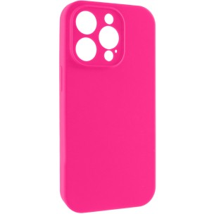 Чохол Silk Full Camera Protective (AA) NO LOGO для Apple iPhone 15 Pro (6.1") Рожевий / Barbie pink