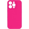 Чохол Silk Full Camera Protective (AA) NO LOGO для Apple iPhone 15 Pro (6.1") Рожевий / Barbie pink