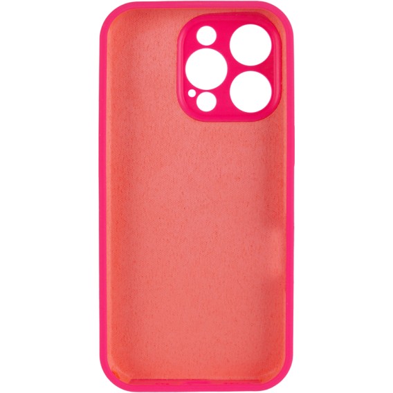 Чохол Silk Full Camera Protective (AA) NO LOGO для Apple iPhone 15 Pro (6.1") Рожевий / Barbie pink Чохол Silk Full Camera Protective (AA) NO LOGO для Apple iPhone 15 Pro (6.1") Рожевий / Barbie pink