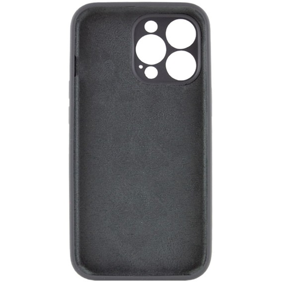 Чохол Silk Full Camera Protective (AA) NO LOGO для Apple iPhone 15 Pro (6.1") Сірий / Dark Gray