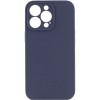 Чохол Silk Full Camera Protective (AA) NO LOGO для Apple iPhone 15 Pro Max (6.7") Темно-синій / Midnight blue