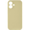Чохол Silk Full Camera Protective (AA) NO LOGO для Apple iPhone 16 (6.1") Жовтий / Mellow Yellow