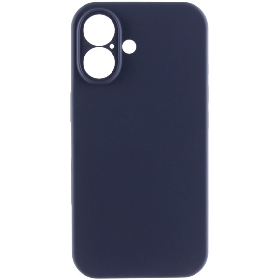 Чохол Silk Full Camera Protective (AA) NO LOGO для Apple iPhone 16 (6.1") Темно-синій / Midnight blue