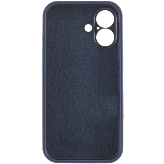 Чохол Silk Full Camera Protective (AA) NO LOGO для Apple iPhone 16 (6.1") Темно-синій / Midnight blue