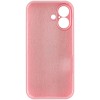 Чохол Silk Full Camera Protective (AA) NO LOGO для Apple iPhone 16 (6.1") Рожевий / Light pink