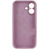 Чохол Silk Full Camera Protective (AA) NO LOGO для Apple iPhone 16 (6.1") Ліловий / Lilac Pride