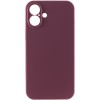 Чохол Silk Full Camera Protective (AA) NO LOGO для Apple iPhone 16 Plus (6.7") Бордовий / Plum