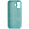Чехол Silk Full Camera Protective (AA) NO LOGO для Apple iPhone 16 Plus (6.7") Бирюзовый / Marine Green