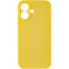Чохол Silk Full Camera Protective (AA) NO LOGO для Apple iPhone 16 Plus (6.7") Жовтий / Yellow
