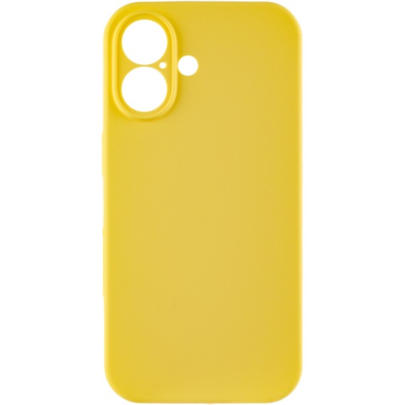 Чохол Silk Full Camera Protective (AA) NO LOGO для Apple iPhone 16 Plus (6.7") Жовтий / Yellow