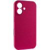 Чохол Silk Full Camera Protective (AA) NO LOGO для Apple iPhone 16 Plus (6.7") Червоний / Rose Red