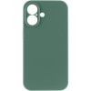 Чохол Silk Full Camera Protective (AA) NO LOGO для Apple iPhone 16 Plus (6.7") Зелений / Pine green