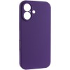 Чохол Silk Full Camera Protective (AA) NO LOGO для Apple iPhone 16 Plus (6.7") Фіолетовий / Amethyst
