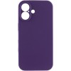Чохол Silk Full Camera Protective (AA) NO LOGO для Apple iPhone 16 Plus (6.7") Фіолетовий / Amethyst