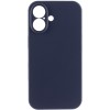 Чохол Silk Full Camera Protective (AA) NO LOGO для Apple iPhone 16 Plus (6.7") Темно-синій / Midnight blue