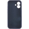Чохол Silk Full Camera Protective (AA) NO LOGO для Apple iPhone 16 Plus (6.7") Темно-синій / Midnight blue