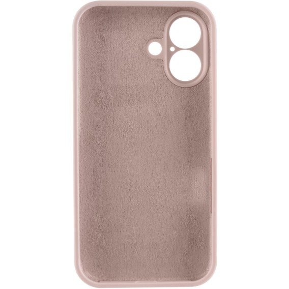 Чехол Silk Full Camera Protective (AA) NO LOGO для Apple iPhone 16 Plus (6.7") Розовый / Pink Sand