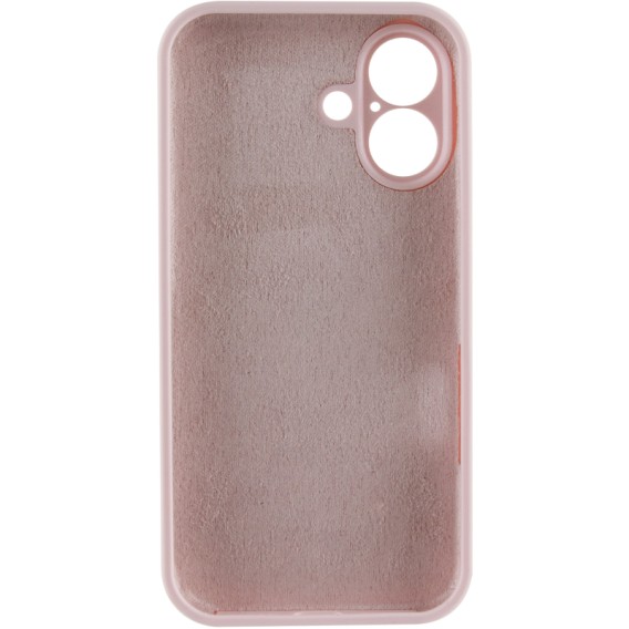 Чохол Silk Full Camera Protective (AA) NO LOGO для Apple iPhone 16 Plus (6.7") Рожевий / Chalk Pink