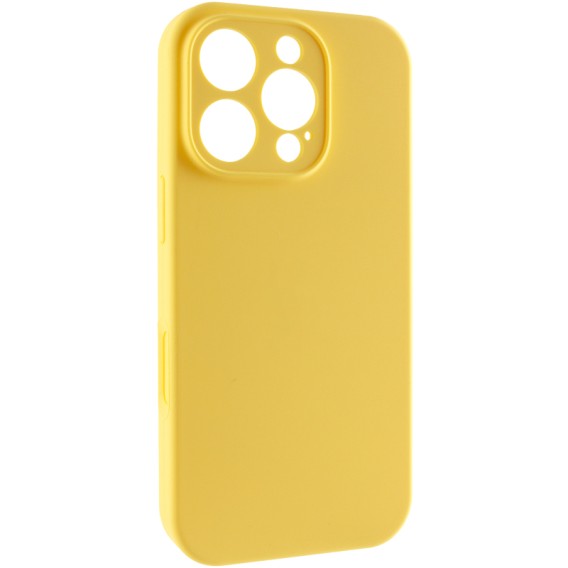 Чохол Silk Full Camera Protective (AA) NO LOGO для Apple iPhone 16 Pro (6.3") Жовтий / Yellow