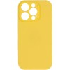 Чохол Silk Full Camera Protective (AA) NO LOGO для Apple iPhone 16 Pro (6.3") Жовтий / Yellow