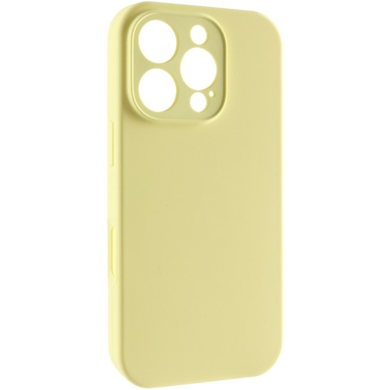Чохол Silk Full Camera Protective (AA) NO LOGO для Apple iPhone 16 Pro (6.3") Жовтий / Mellow Yellow