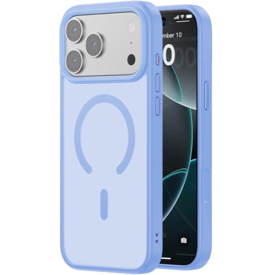 TPU+PC чохол Blueo Skin Friendly Frosted with Magnetic Fit для Apple iPhone 17 Pro Max / 18 Pro Max Блакитний / Sky Blue